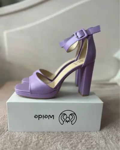 Sandalias de tacón alto moradas Weide 10 cm talla - miniatura 2