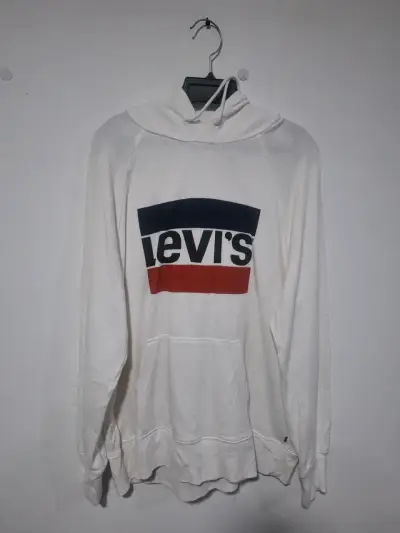 Polerón blanco Levi's con capucha - miniatura 1