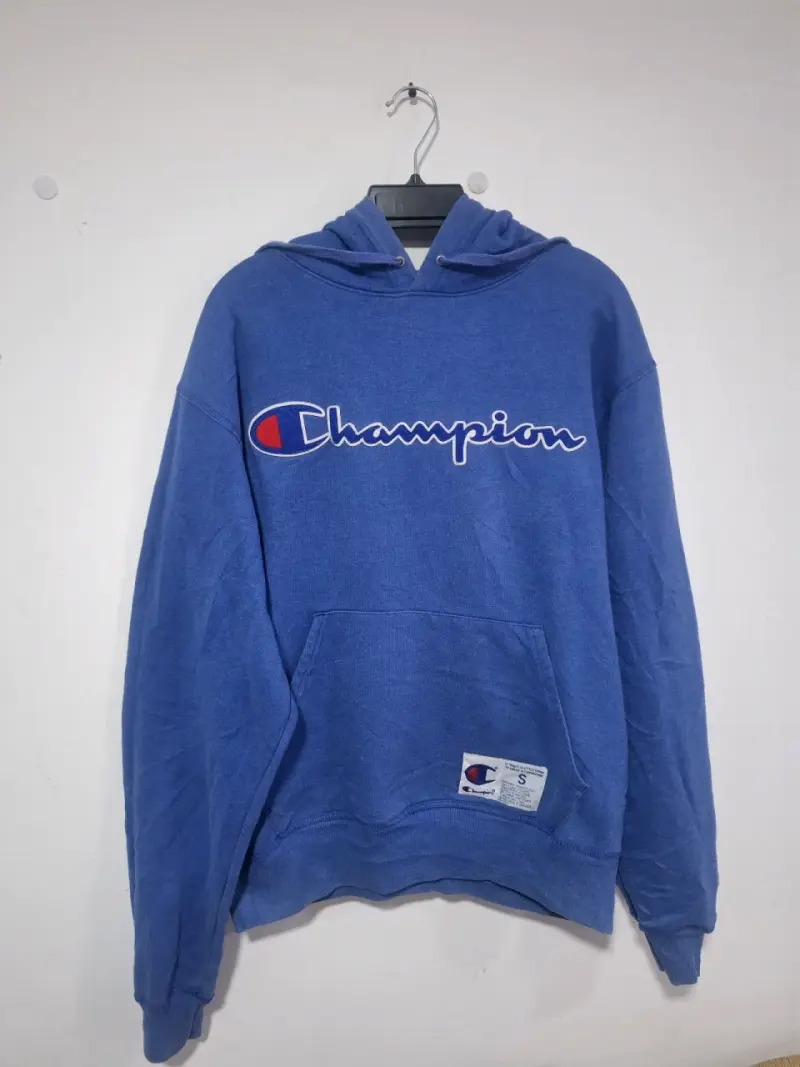Polerón con capucha azul Champion para hombre - 1
