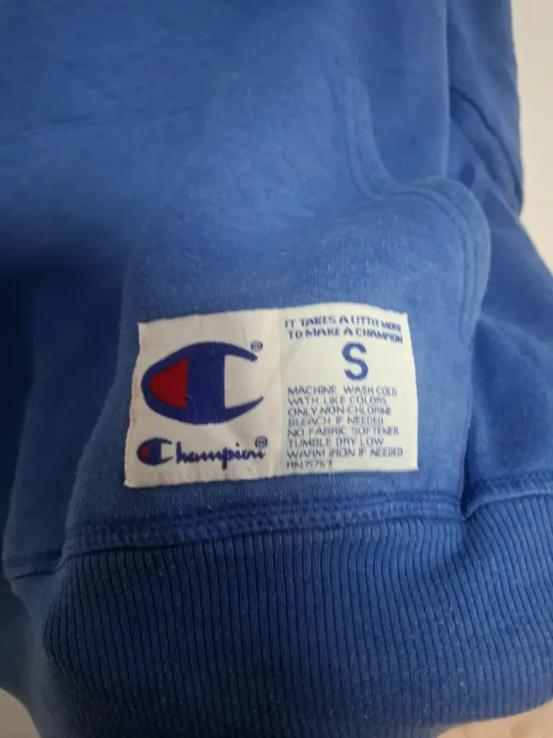 Polerón con capucha azul Champion para hombre - 5