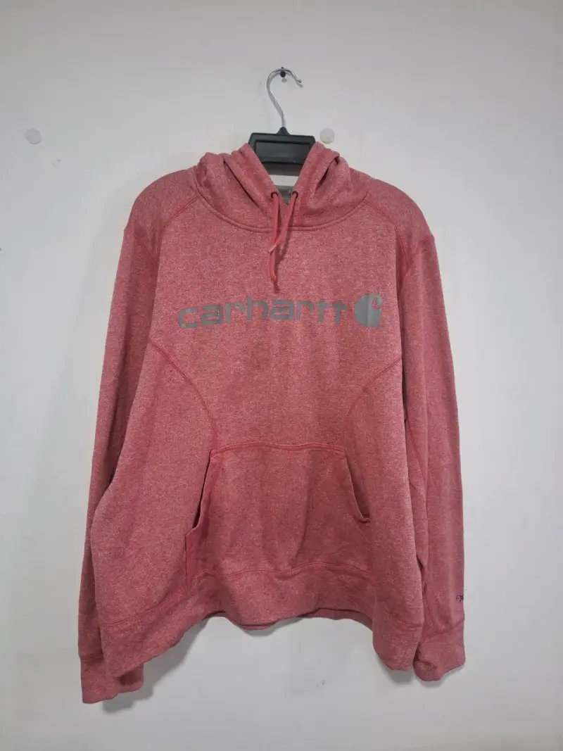 Polerón con capucha Carhartt rojo para hombre - 1
