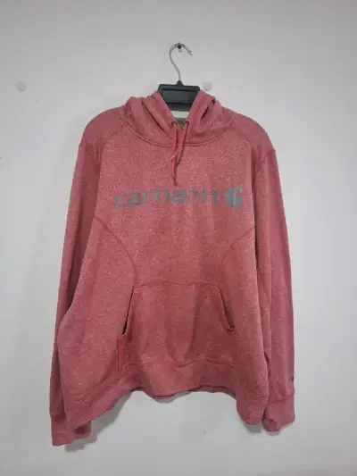 Polerón con capucha Carhartt rojo para hombre - miniatura 1