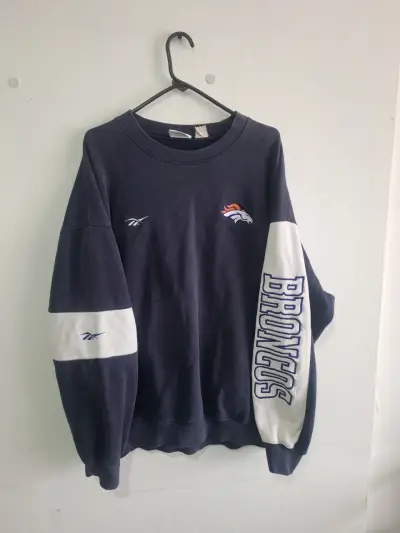 Polerón Reebok Broncos azul marino - miniatura 1