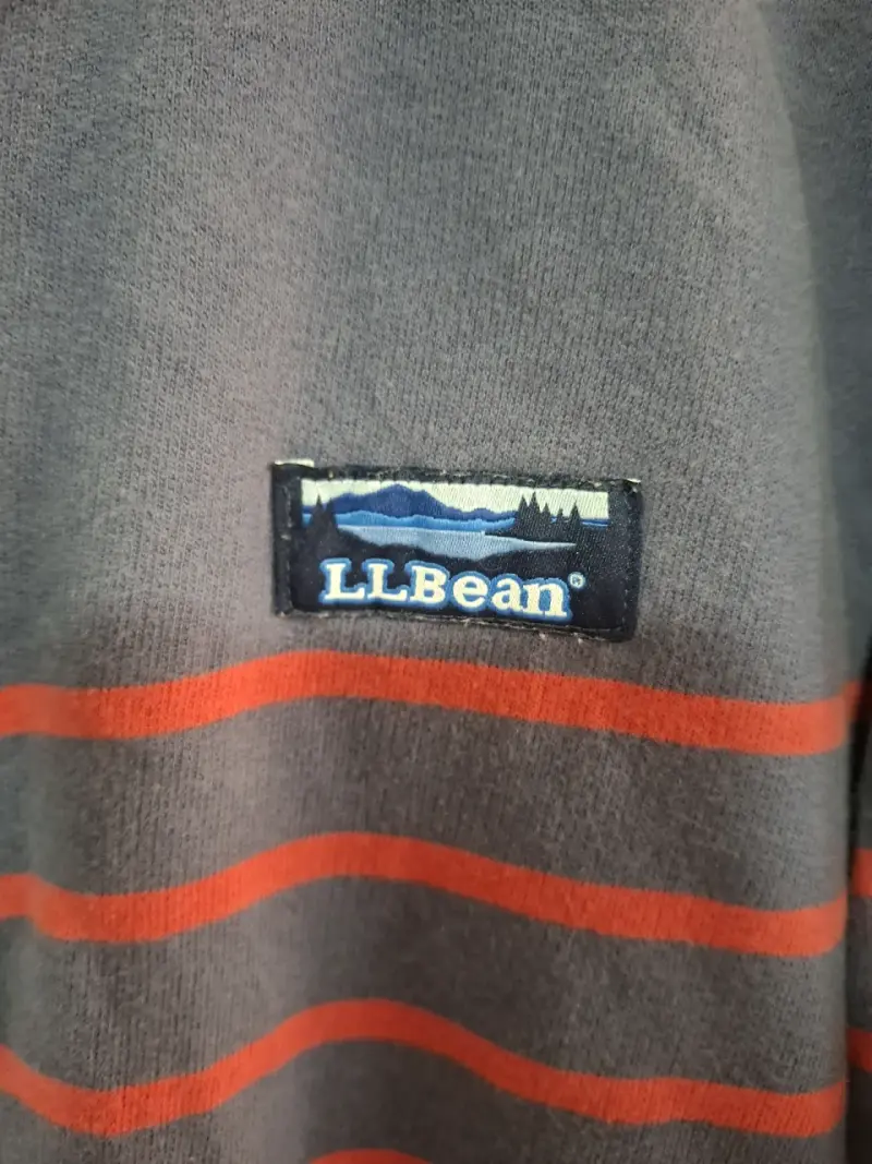 Polerón a rayas L.L.Bean azul y rojo - 4