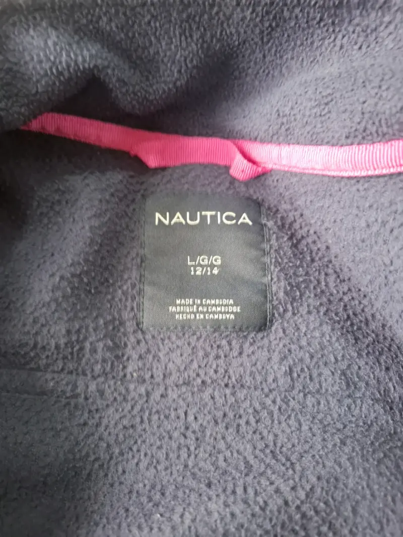 Chaqueta polar azul marino para niña Nautica - 5