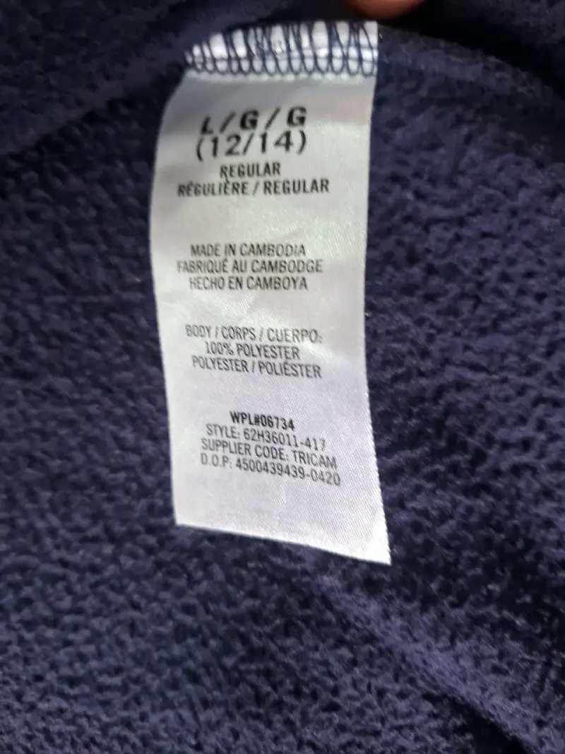 Chaqueta polar azul marino para niña Nautica - 6