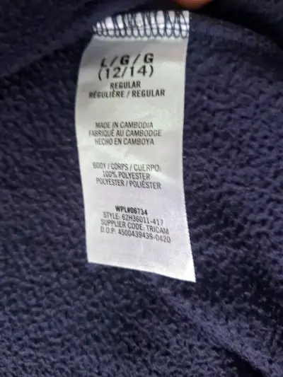 Chaqueta polar azul marino para niña Nautica - miniatura 6