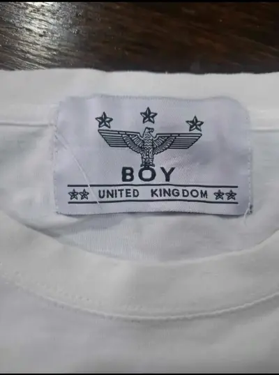 Polera blanca Boy London con logo de águila - miniatura 3