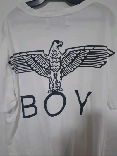 Polera blanca Boy London con logo de águila - miniatura 5