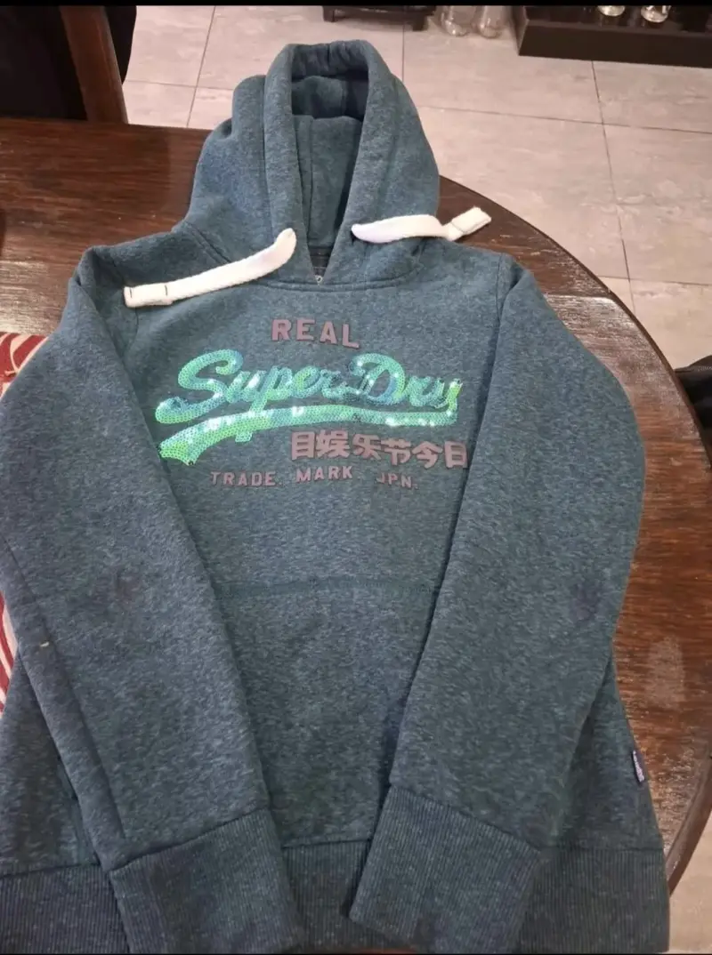 Polerón con capucha Superdry verde para hombre - 4
