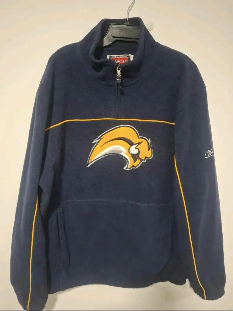 Polerón NHL Reebok azul con logo bordado