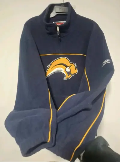 Polerón NHL Reebok azul con logo bordado - miniatura 4