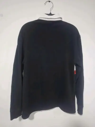 Polera de manga larga Dickies negra con cuello blanco - miniatura 2