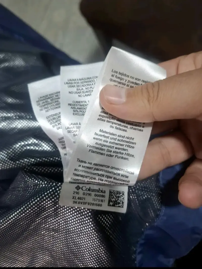 Chaqueta Columbia azul con forro térmico - 5