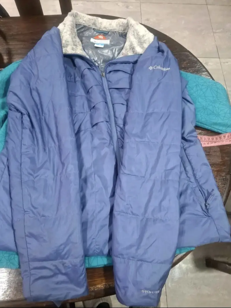 Chaqueta Columbia azul con forro térmico - 6