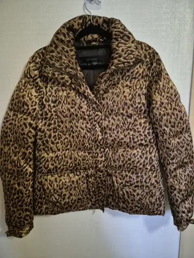 Chaqueta acolchada de leopardo Zara Woman - miniatura 1