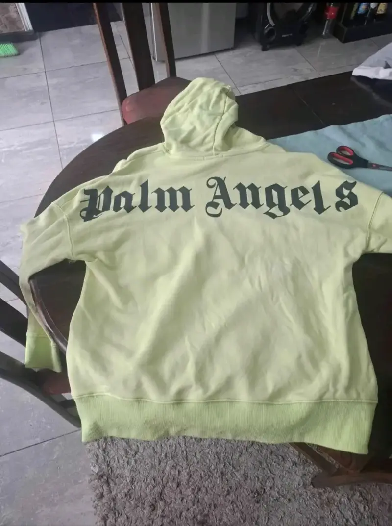 Polerón con capucha Palm Angels verde claro - 3
