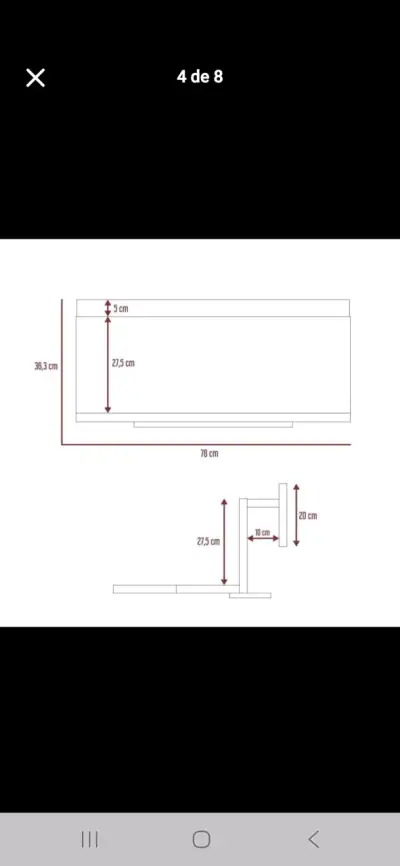 Escritorio para balcón de madera - miniatura 3
