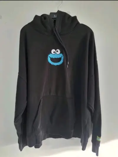 Polerón negro con capucha H&M Cookie Monster - miniatura 1