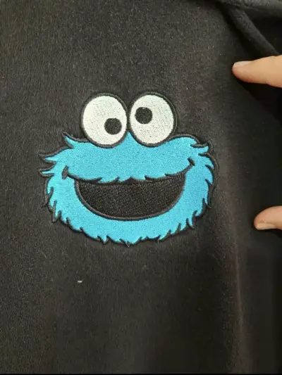 Polerón negro con capucha H&M Cookie Monster - miniatura 4