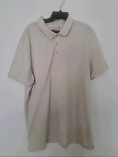 Polera Polo Beige Calvin Klein Talla L - miniatura 1