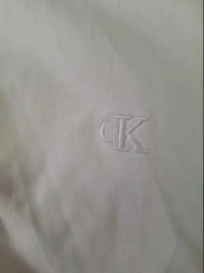 Polera Polo Beige Calvin Klein Talla L - miniatura 4