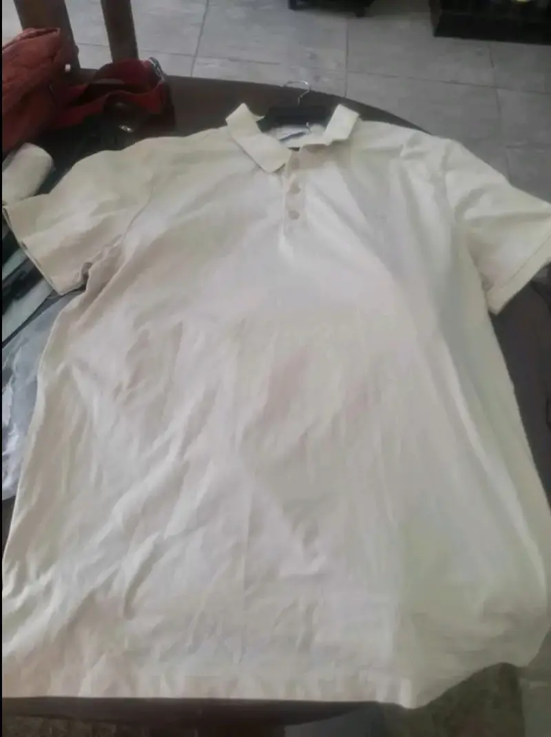 Polera Polo Beige Calvin Klein Talla L - 5
