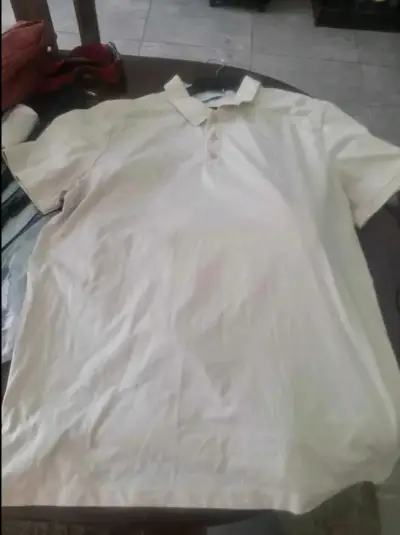 Polera Polo Beige Calvin Klein Talla L - miniatura 5