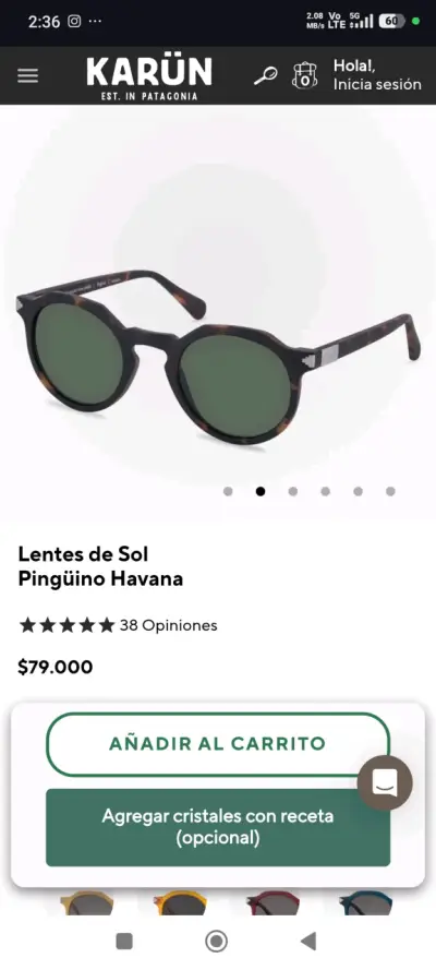 Lentes de sol Karun pinguino havana - miniatura 1