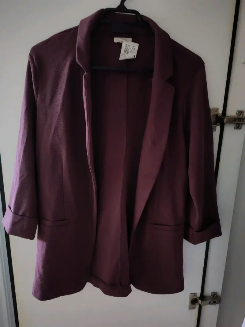 Blazer de mujer colores burdeos elegante - 1