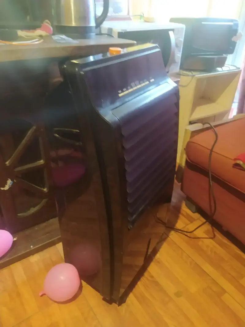 Calefactor eléctrico portátil negro