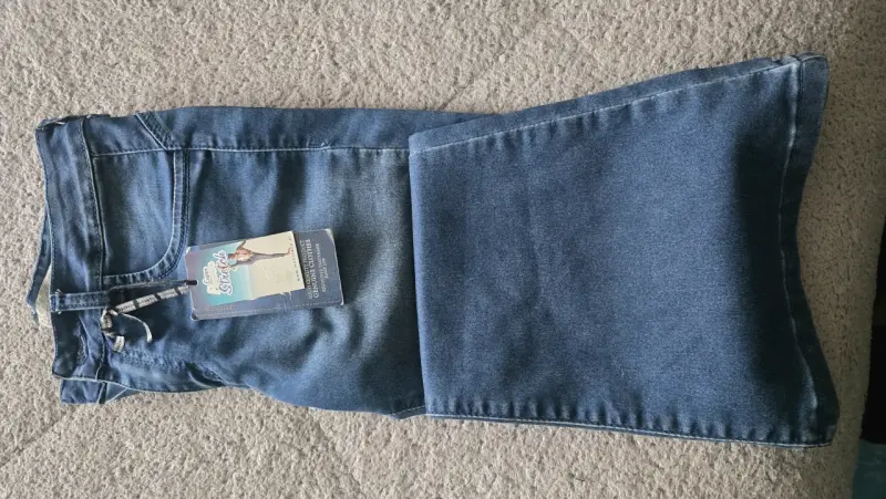 Jeans flare mohicano tiro medio - 1