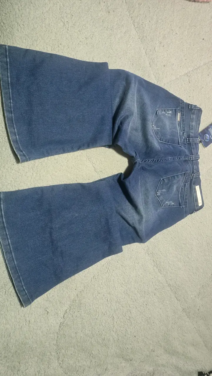 Jeans flare mohicano tiro medio - 2