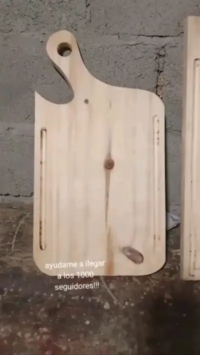 Juego de tablas de cortar de madera natural - miniatura 3