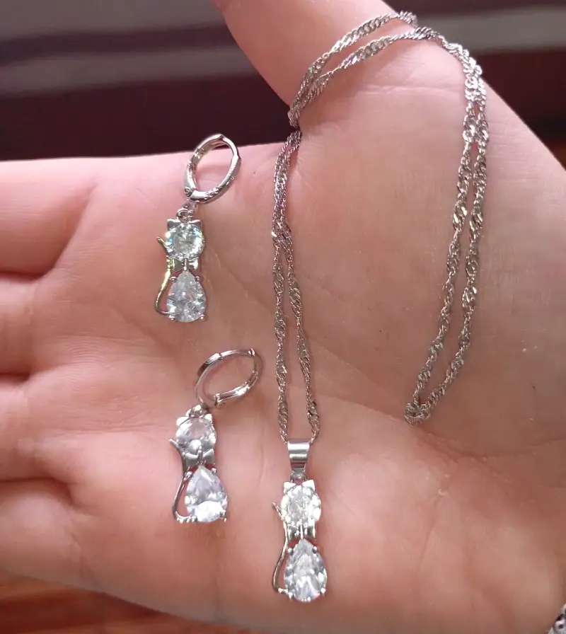Joyas de Plata Para Mujer Con Circonias Brillantes - 1