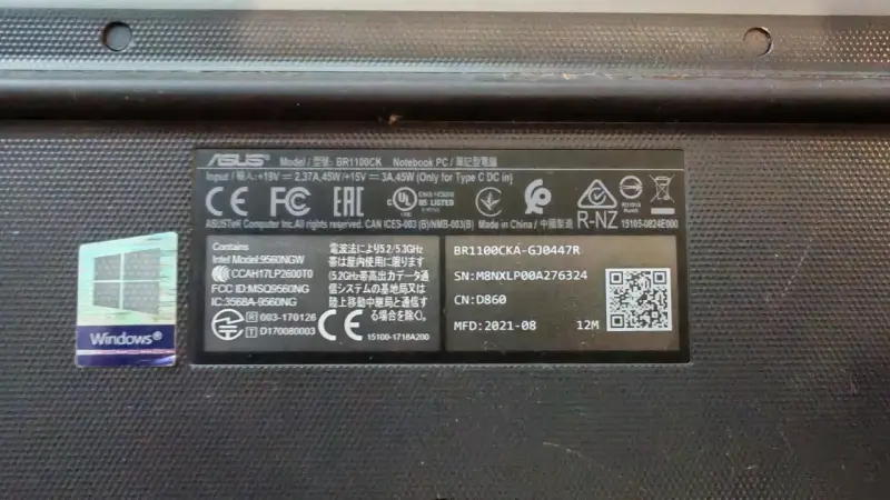 Notebook ASUS Intel Celeron con cargador - 2