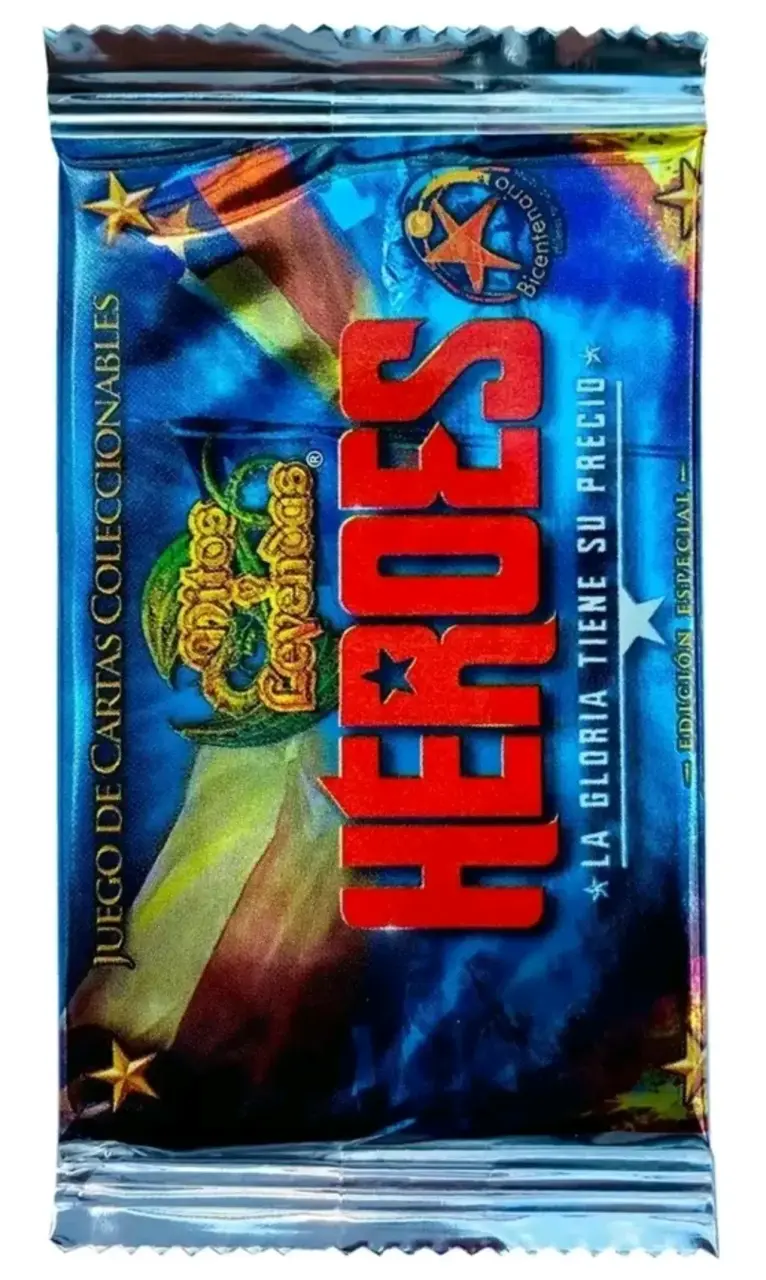 01 Sobre sellado con cartas Heroes de Chile - MyL