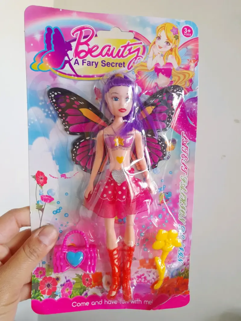 Muñeca hada con alas y accesorios - 2