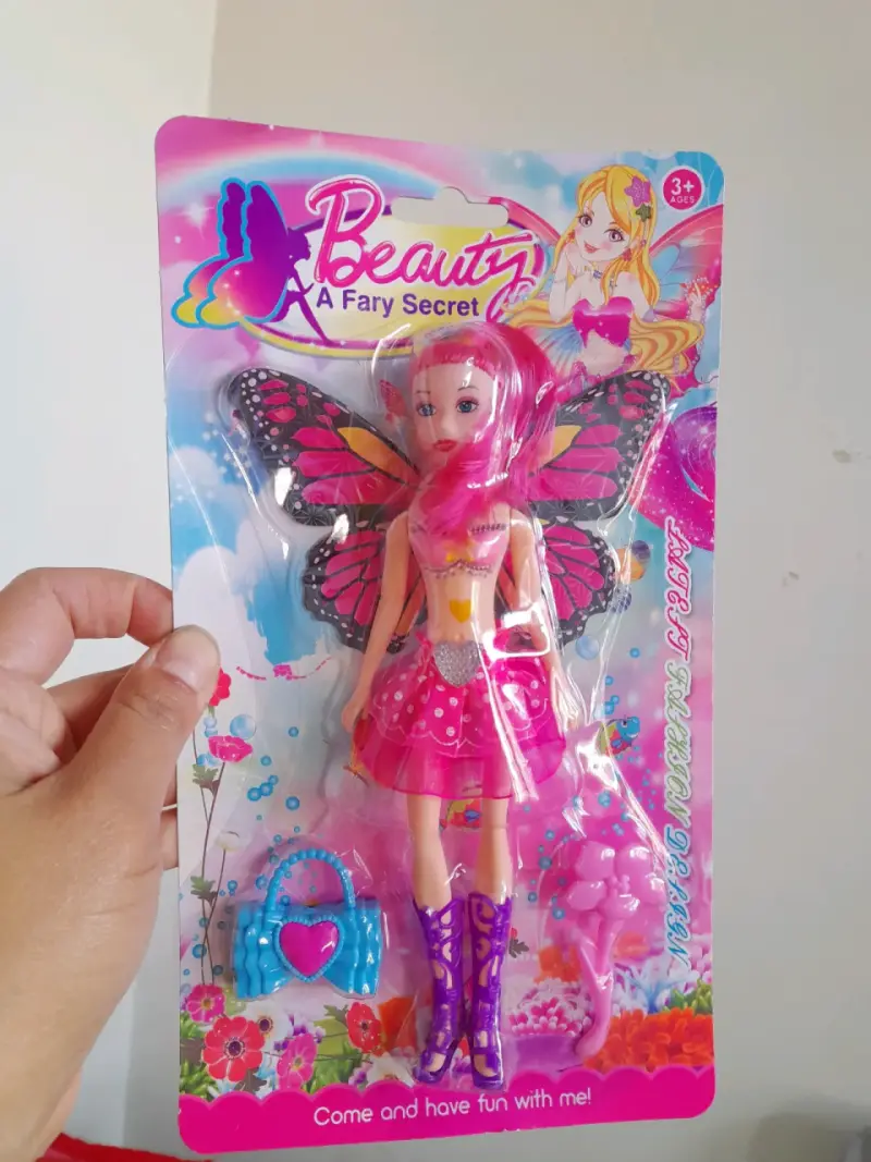 Muñeca hada con alas y accesorios - 3