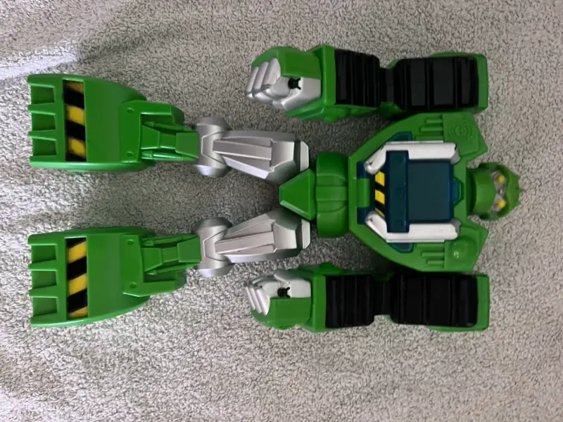 Robot transformable verde para niños - 2