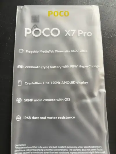 Smartphone POCO X7 Pro con cargador 90W - miniatura 3