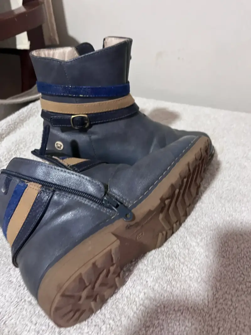 Botines cuero azul T 33 pilin - 1