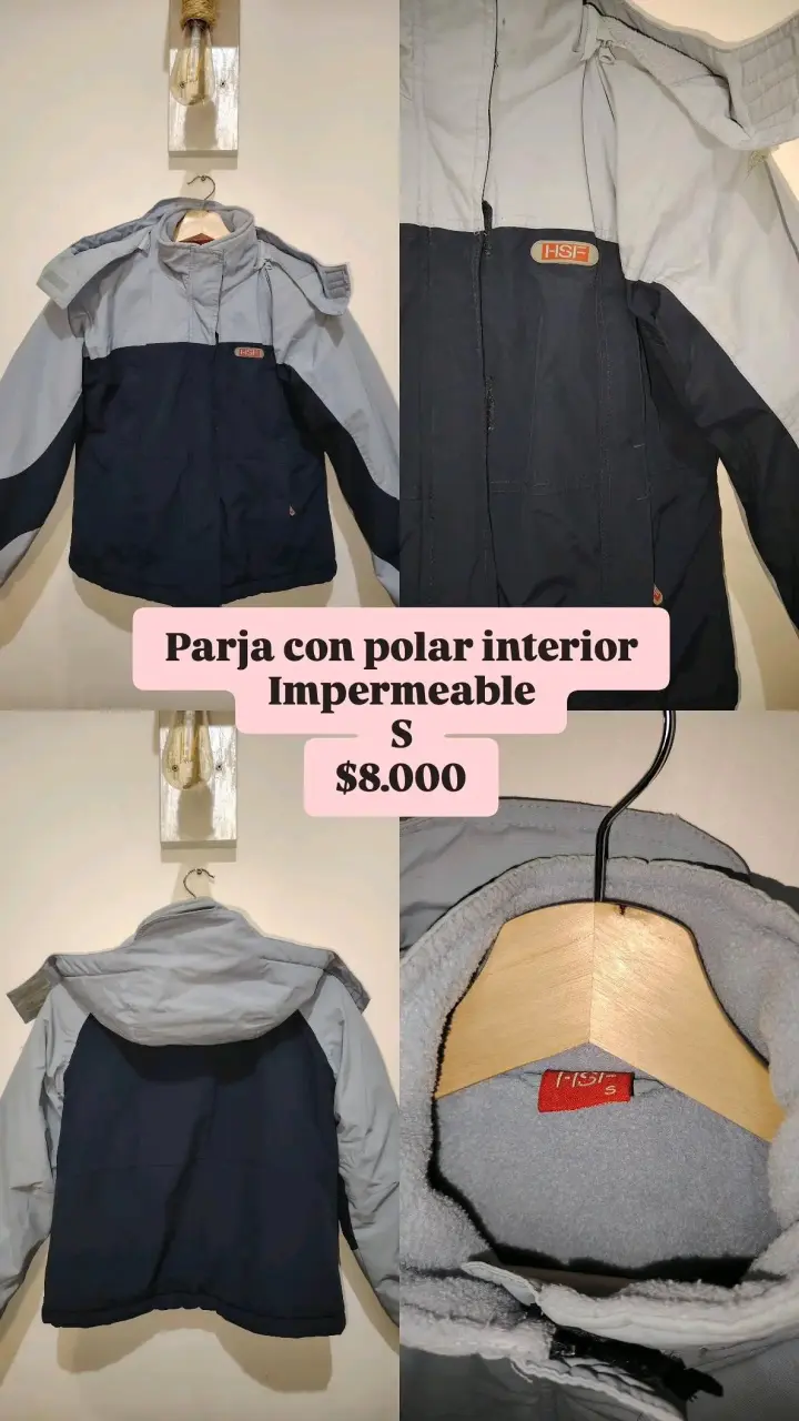 Chaqueta impermeable con polar interior HSF