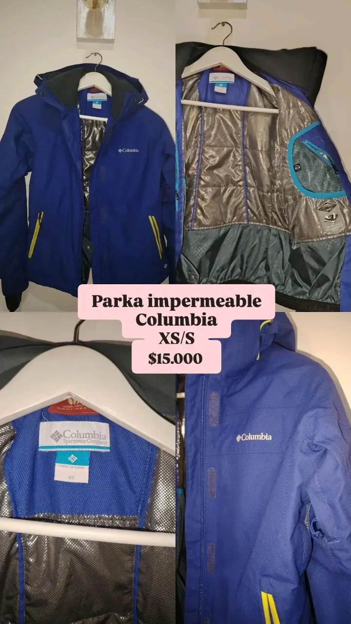 Parka impermeable azul Columbia