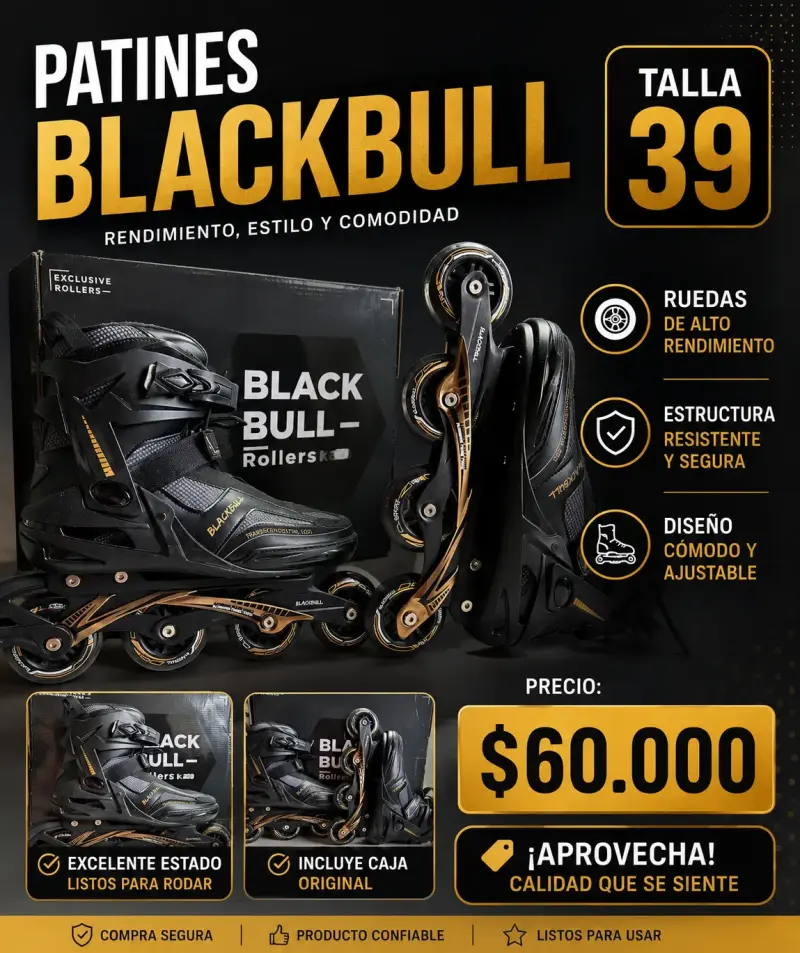 Patines Blackbull Talla 39 Rendimiento y Comodidad - 3