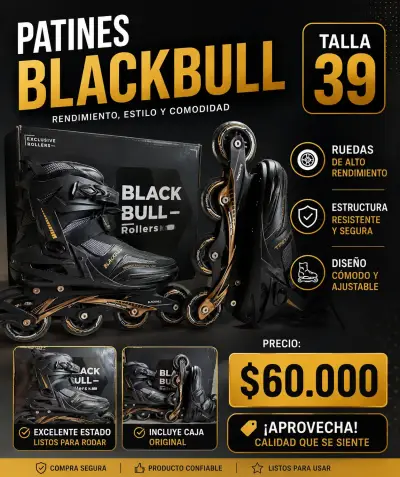Patines Blackbull Talla 39 Rendimiento y Comodidad - miniatura 3