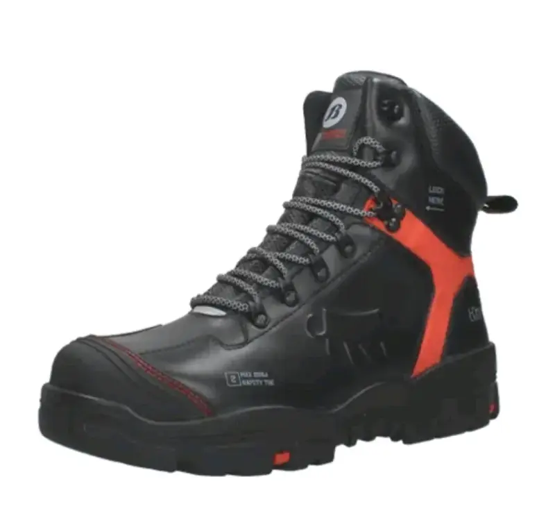 Botas de seguridad negras con detalles rojos - 1
