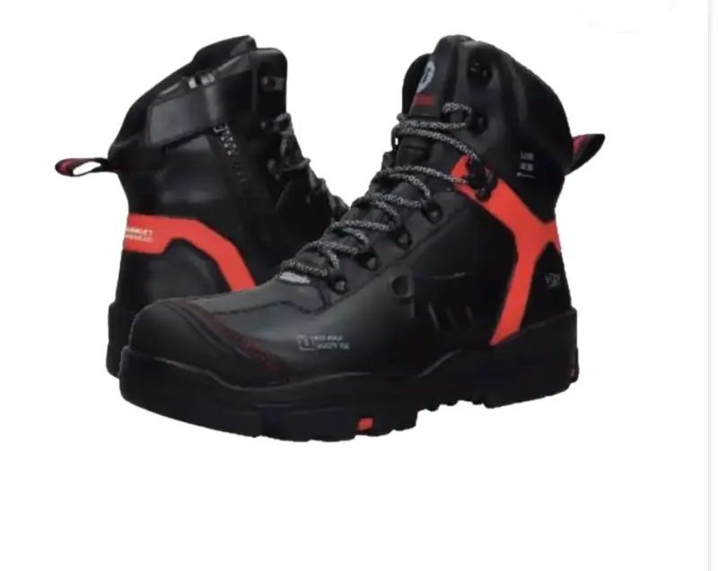 Botas de seguridad negras con detalles rojos - 3