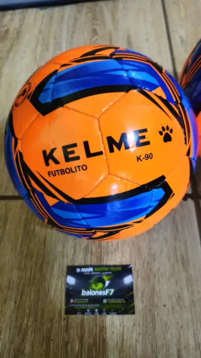 Balón de Futbolito Kelme K-90 Naranja y Azul - miniatura 1