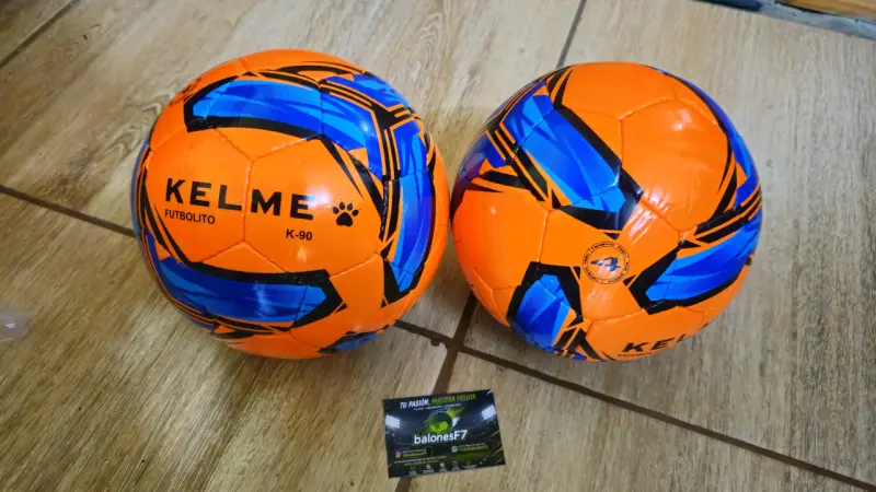 Balón de Futbolito Kelme K-90 Naranja y Azul - 3